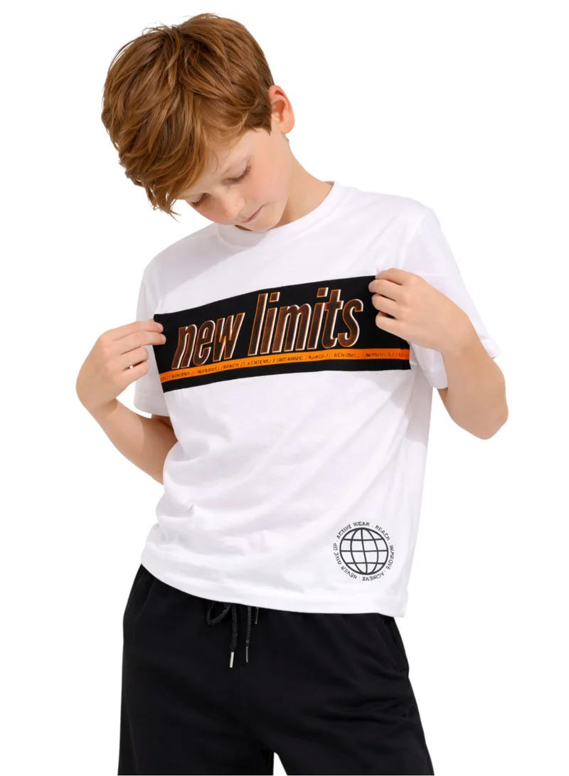 Victor And Jane  Boys New Limits Oversized T-Shirt & Black Shorts Set for Men | Best Price UAE